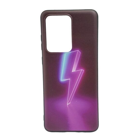 Purple Lightning Samsung Galaxy S20 Ultra Phone Case - Picture 1 of 1